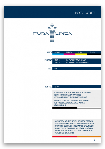 Identyfikacja wizualna dla firmy Pura Linea
